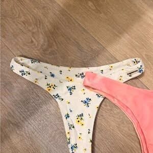 Blackbough Floral and Pink Bikini Bottoms
